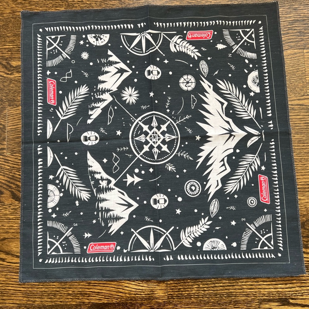 Coleman Blue and White Bandana